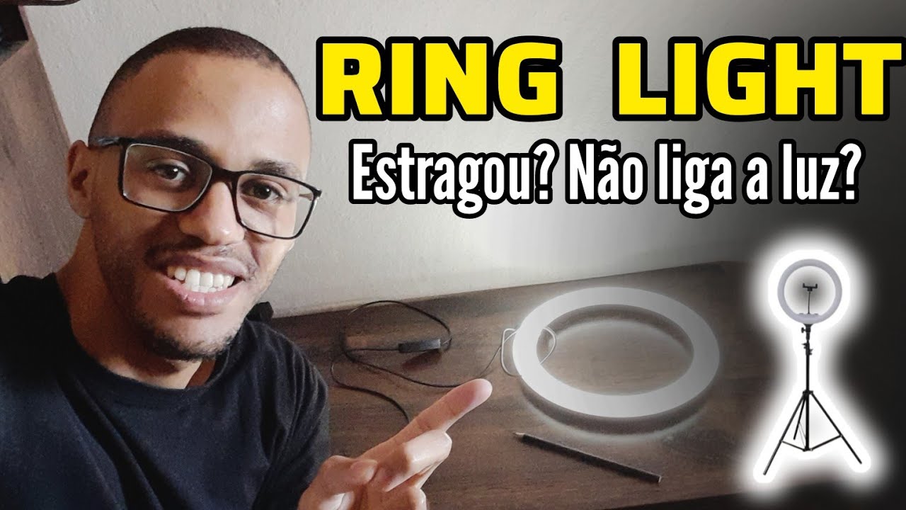 RING LIGHT ESTRAGOU? Não liga e não acende? Conserte você mesmo!