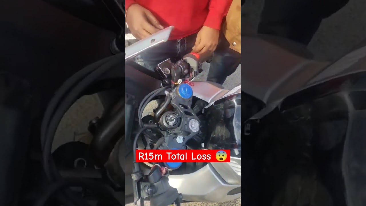 R15m Total Loss 🥺 || #crash #totalloss #r15m #trending #viral #subscribe