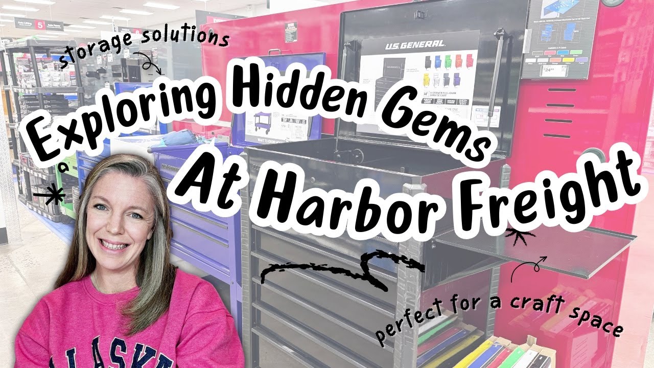 Exploring Hidden Gems at Harbor Freight | Craft Room Organization Inspiration