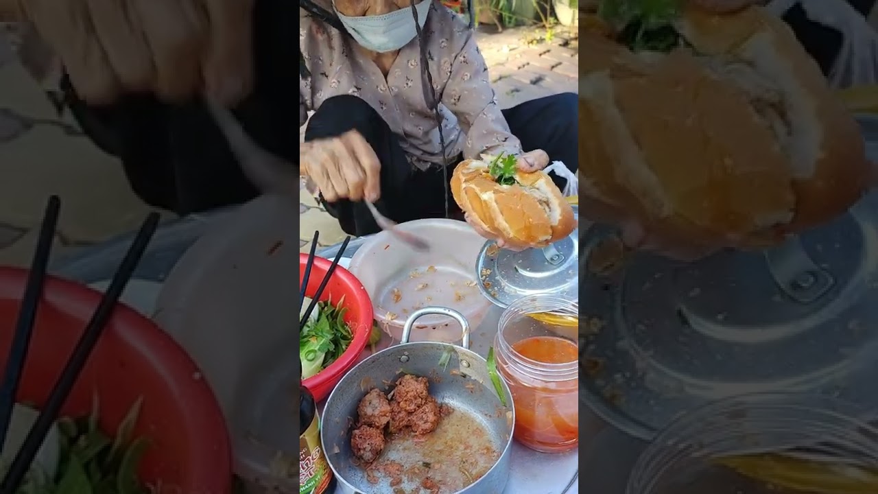 cụ bà 85 tuổi bán bánh mì thịt 5k 1 ổ