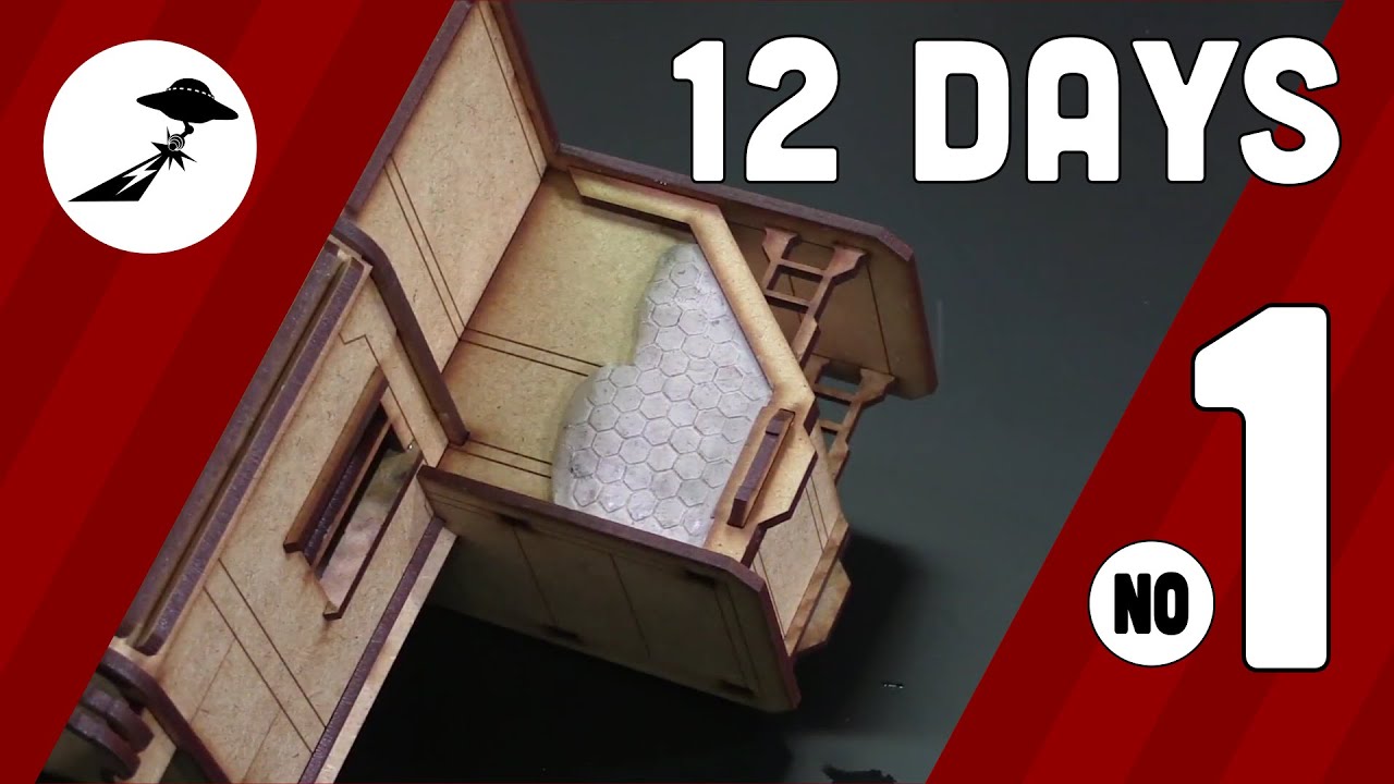 Using Stencils With Putty -  (Day 1) - 12 Days Event