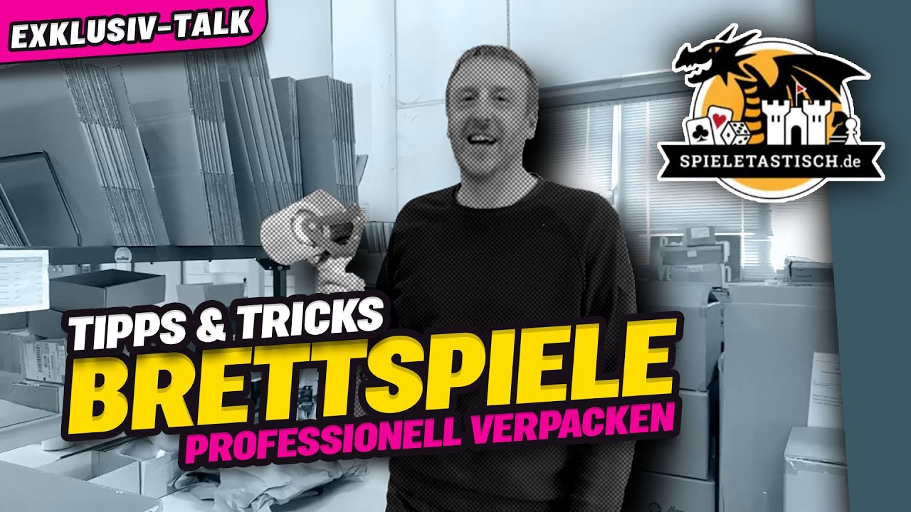 Brettspiele RICHTIG verpacken - Tipps vom Profi - mit Sascha von 