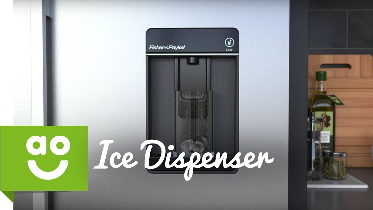 Fisher & Paykel Water & Ice Dispenser Feature | American Fridge Freezers | ao.com