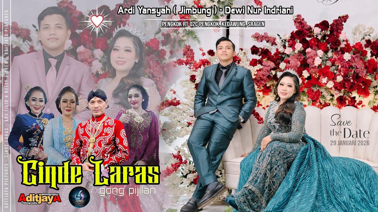 Live CINDE LARAS Wedding DIAN ( JIMBUNG ) & DEWI - ARS Jilid 4 - Aditjaya Pictures - Pengkok 29/1/26