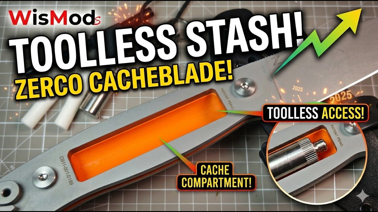Лучший многофункциональный нож с фиксированным лезвием 2025 года - Zerco Knives CacheBlade - отде...