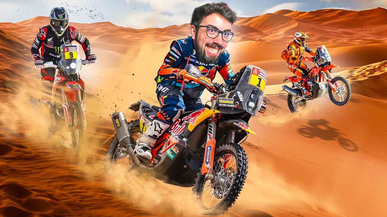 PILOTANDO LAS MOTOS EN EL DAKAR DESERT RALLY 😎