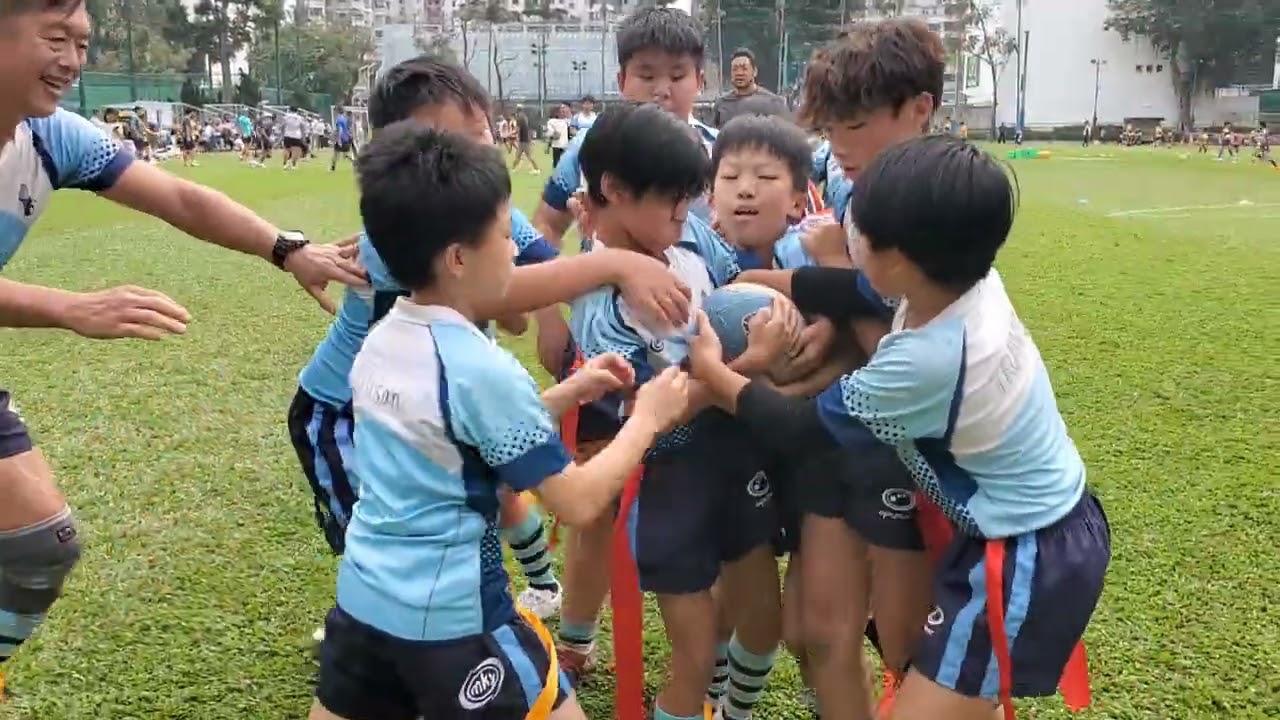 TAGBY for all 27. Hong Kong Monkey Rugby Club  U11 Team plays Ribbon-Rugby @ CWB on 7th Dec 2025