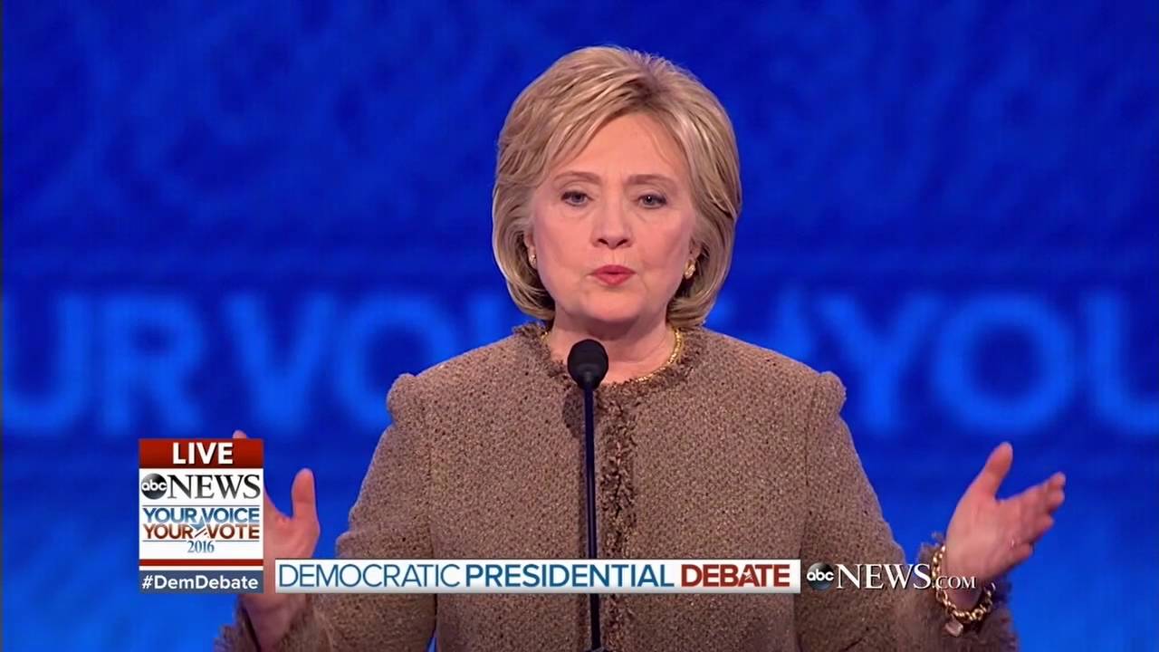 Democratic Debate Hillary Glitches