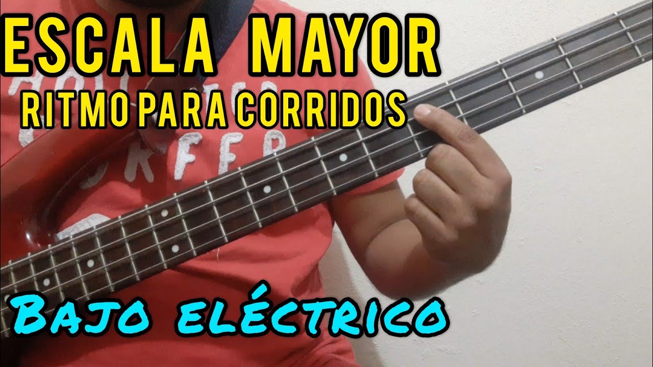 Escala mayor, ritmo para NORTEÑAS y CORRIDOS en Bajo Eléctrico/ APRENDE a tocar norteño