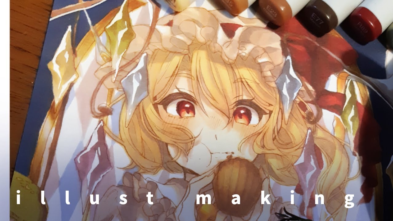 【コピックメイキング】焼き菓子とフランちゃん描いてみた