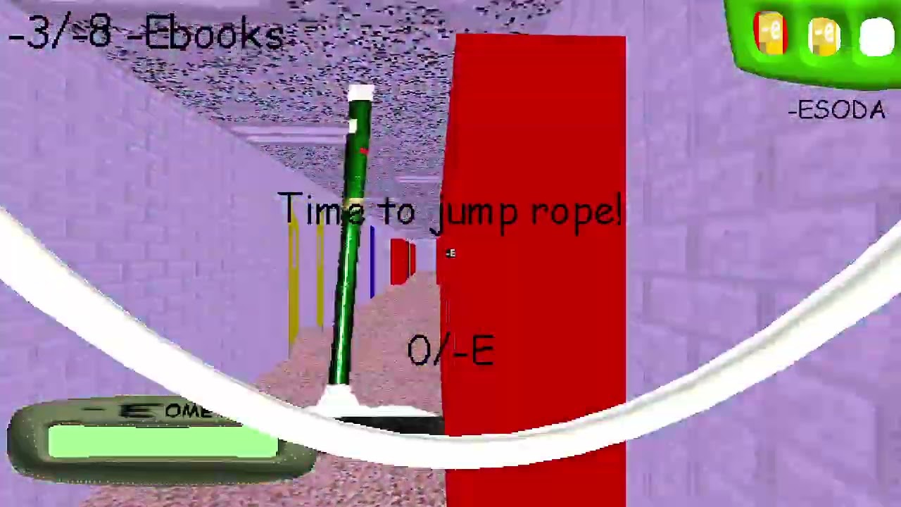 i hate gotta sweep now - MINUS E - baldi mod