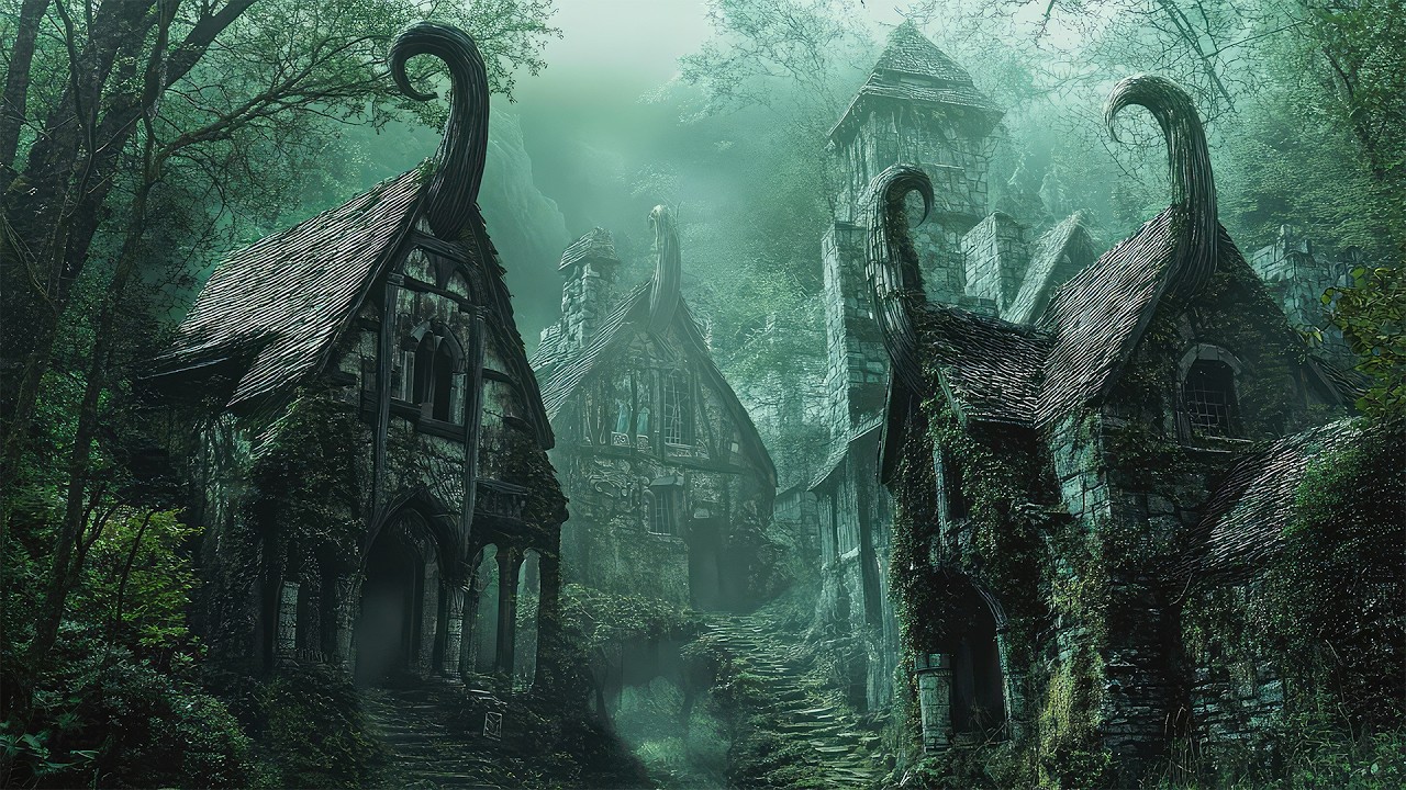 The Twisted Gables of the Forgotten Forest | Medieval Celtic Music for Study & Focus