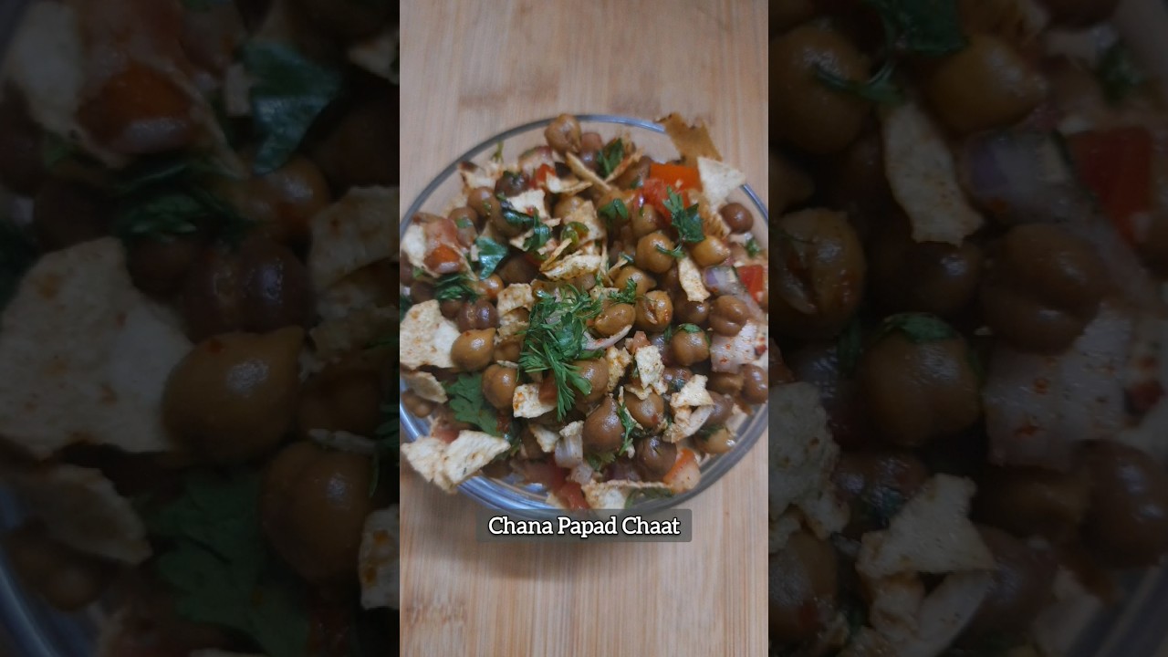 Chana Papad Chaat | Protein Salad | #viral #shortvideo #shorts #easy #recipe #chaat #healthy