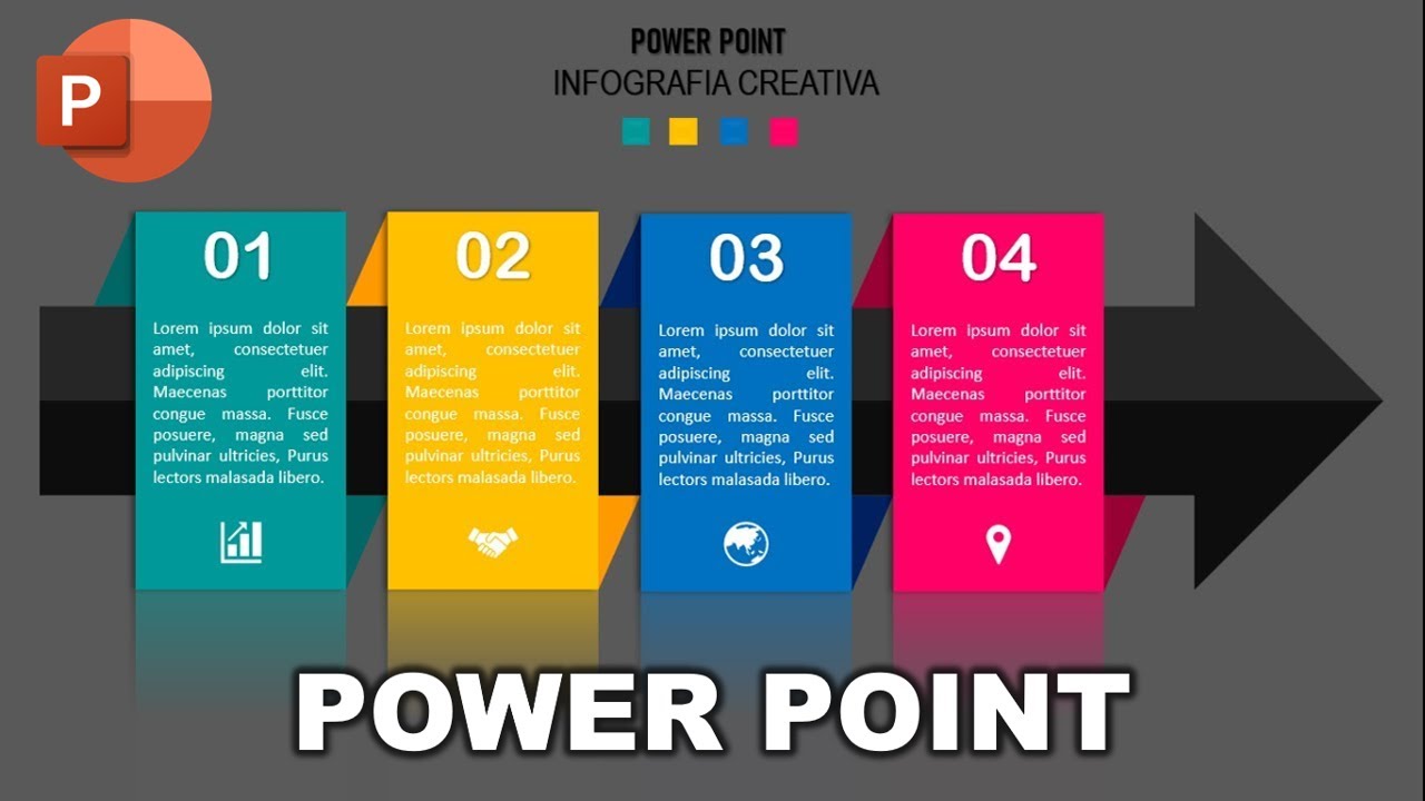 infografía en power point presentaciones creativas 2023 animación barrido paso a paso✅