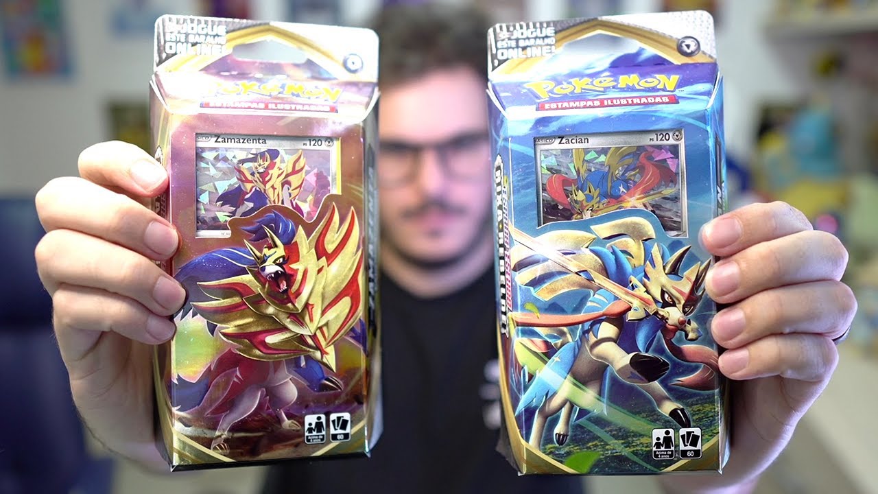 Unboxing DECKS INICIAIS de Espada Escudo 2 - Rixa Rebelde