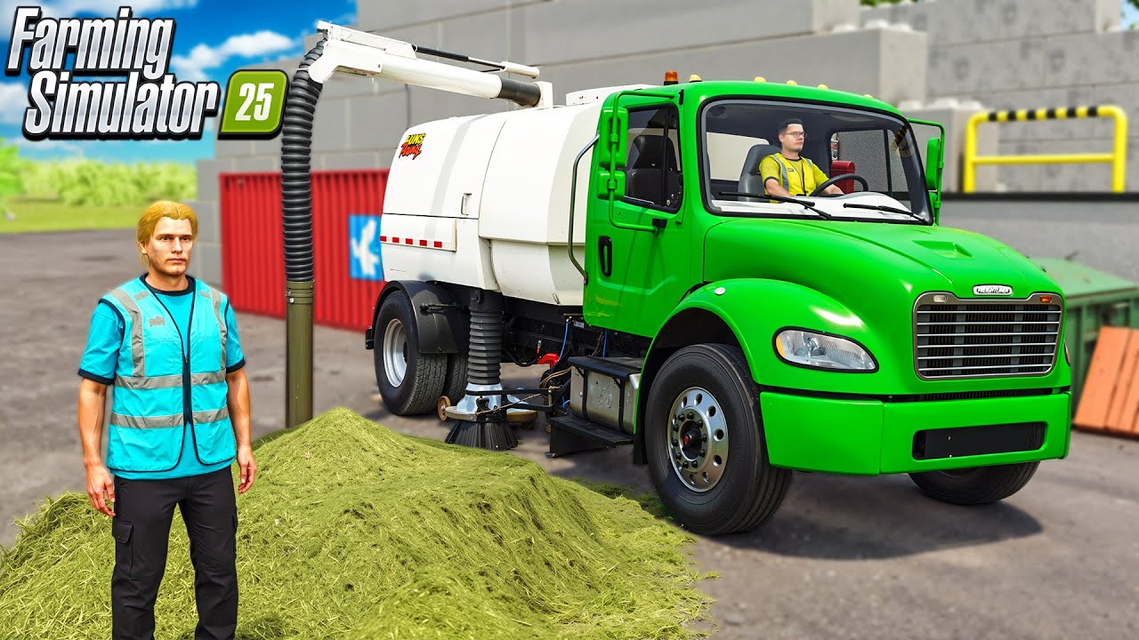 SWEEPING UP THE STREETS! | FARMING SIMULATOR 25
