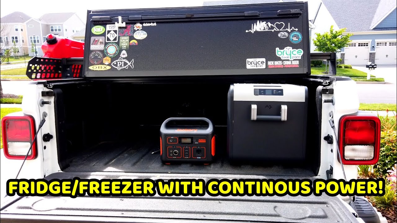 Dometic CFX Fridge/Freezer in Our Jeep Gladiator | Continuous Power!