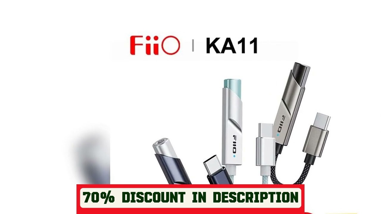 A must-have product! FiiO JadeAudio KA11 USB DAC AMP Hi-Res Audio Type-C to 3.5mm Adapter USB Dong
