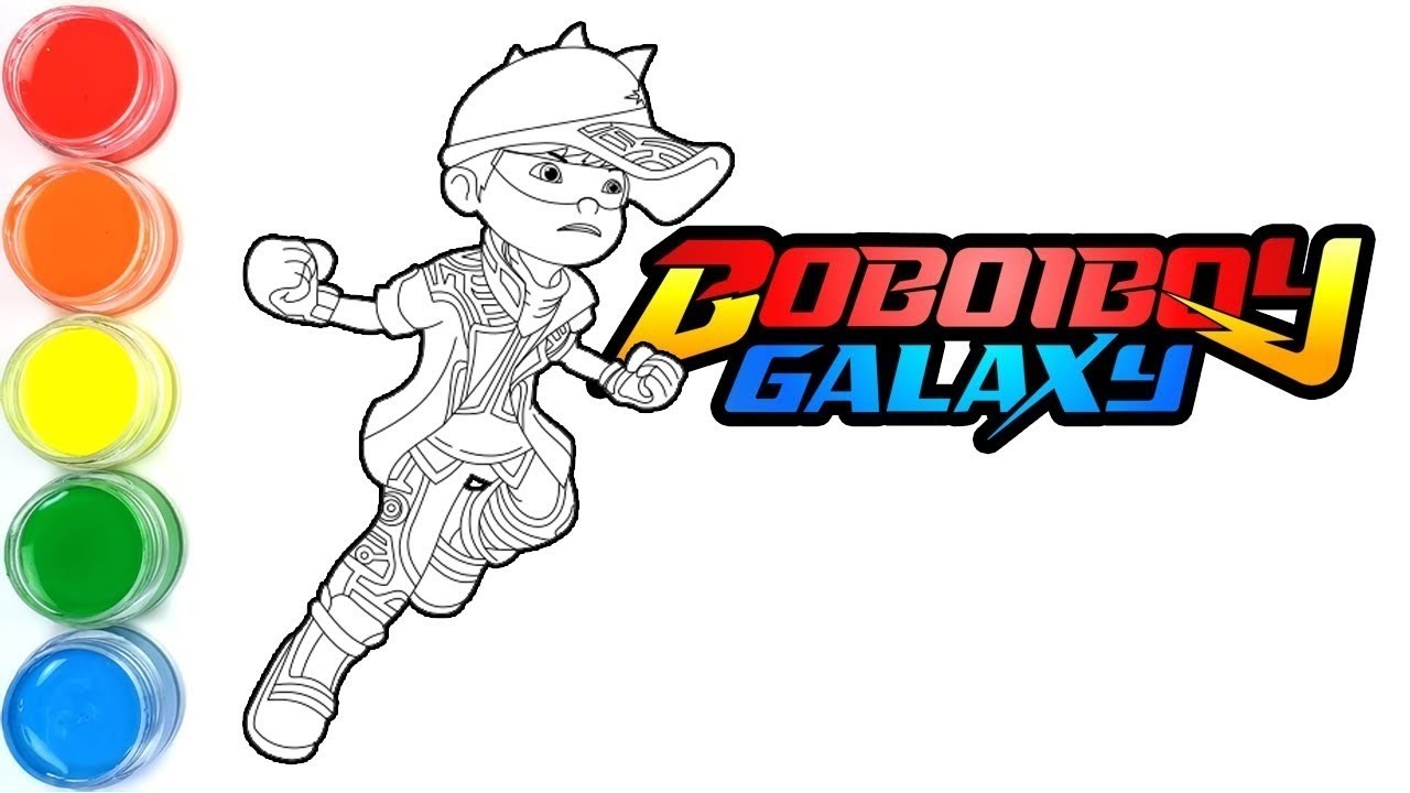 Menggambar dan Mewarnai BoBoiBoy Kuasa Solar Tahap 2