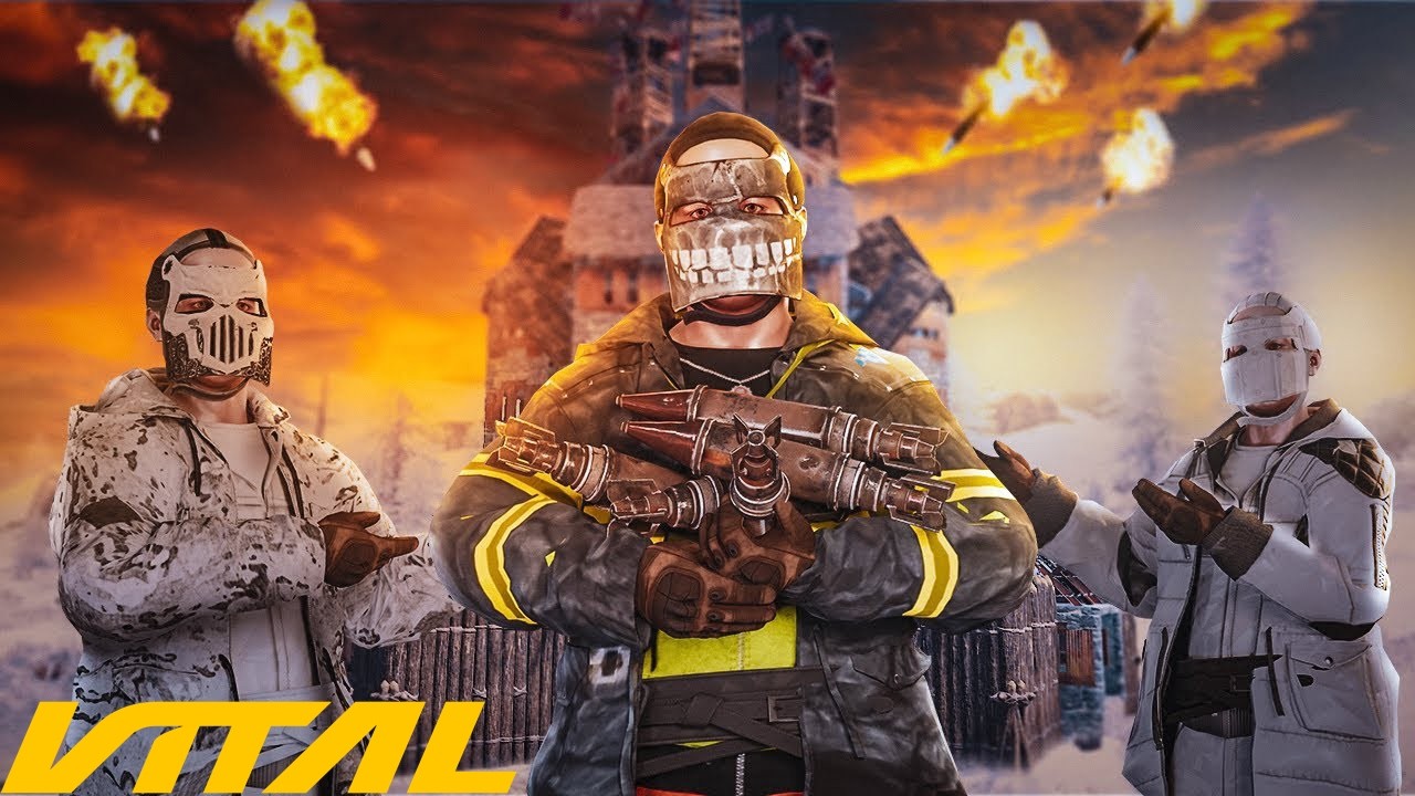 АЛЬЯНС ИЗ 200 ИГРОКОВ ПЫТАЛСЯ НАС СНЕСТИ НА Vital EU Monthly #pisik77 ​#rust