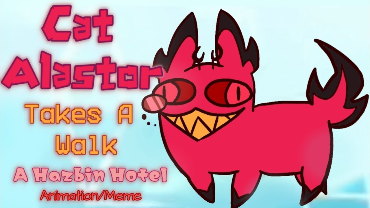 Cursed Cat Alastor Walks Around Hell | Hazbin Hotel Animation/Meme