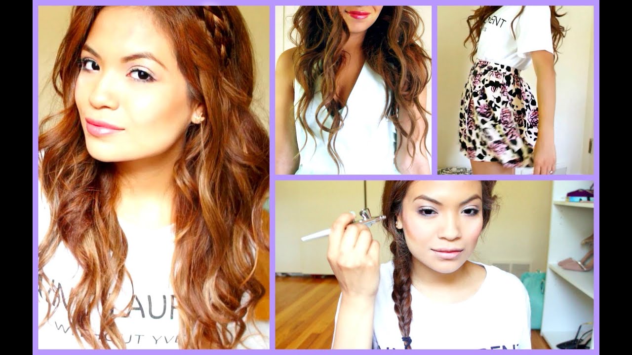 Easy How To: AirBrush Makeup and Romantic Hair Tutorial