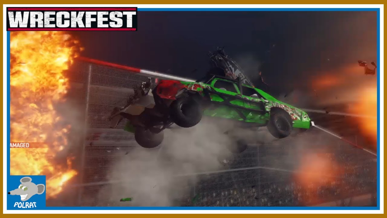 Wreckfest racing and crashing while Old Guys talk nonsense