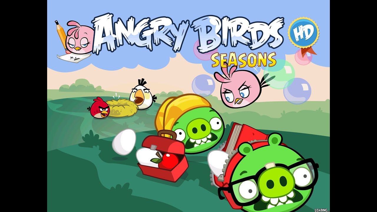 Angry Birds Seasons - Back to School Golden Eggs Walkthrough