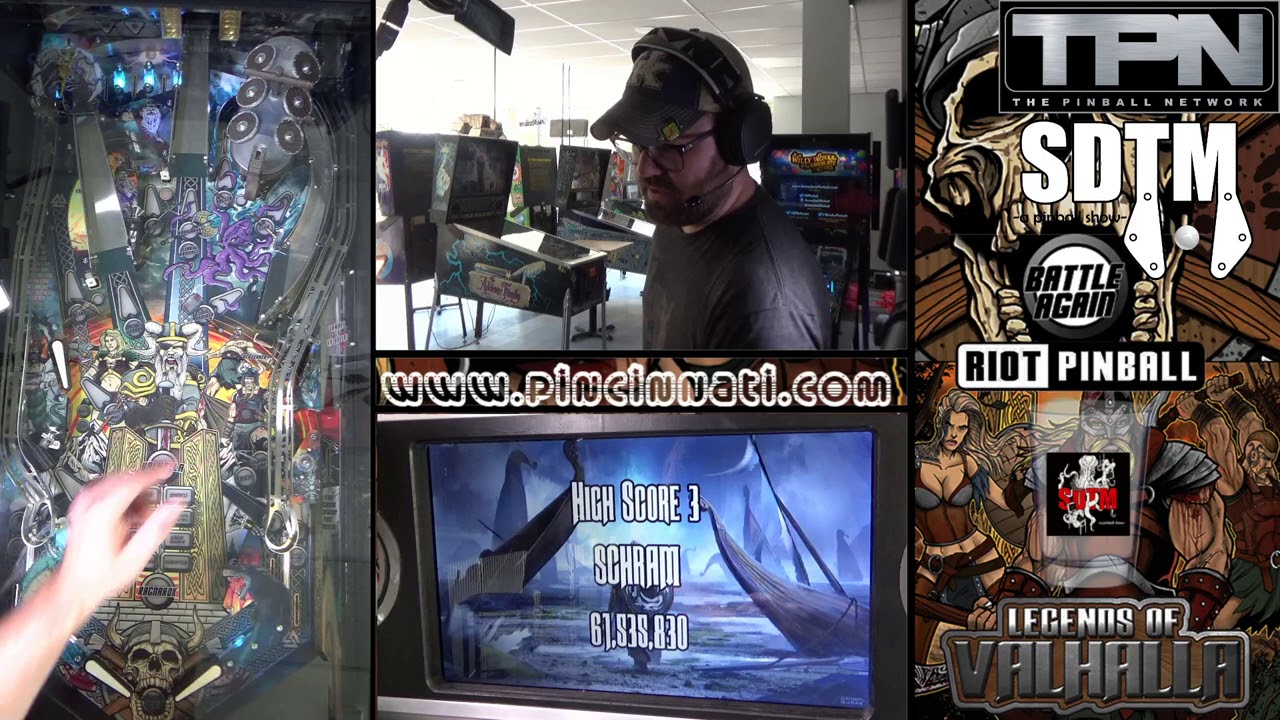 SDTM Gameplay: Legends Of Valhalla (Riot Pinball 2020)