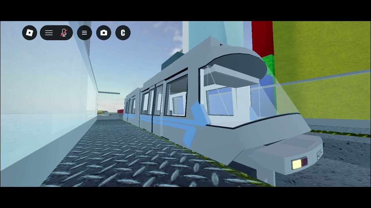 Taking a ride on the Monorail. (RO-Scale Sandbox).