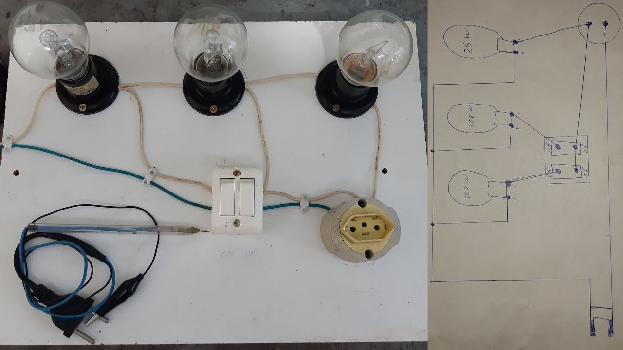 lâmpada em séria para teste com 3 lâmpadas | Veja as vantagens e aprenda montar e usar corretamente