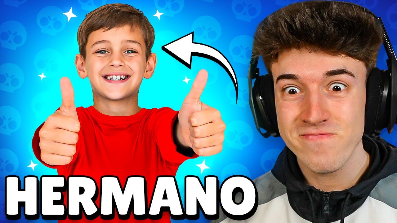 JUEGO con MI HERMANO PEQUE&Ntilde;O *RUBEN* a BRAWL STARS