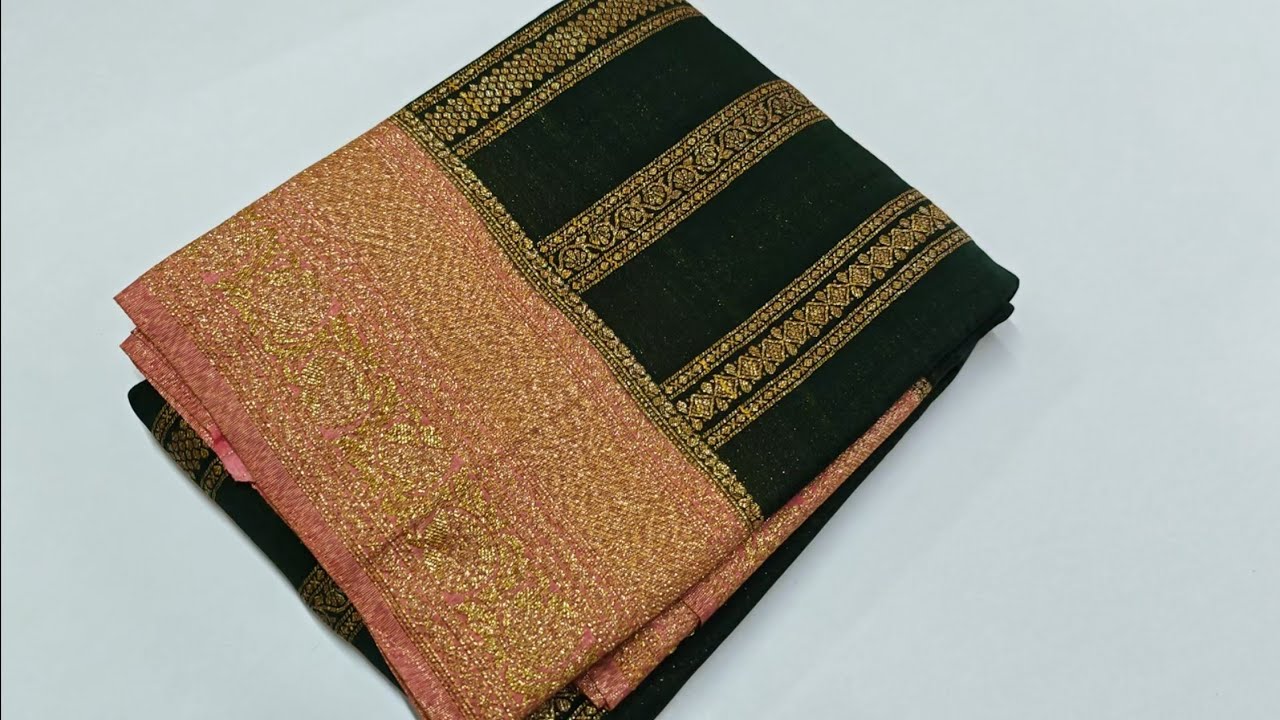 Pure Kaddi Georgette Saree Collections FREE SHIPPING 