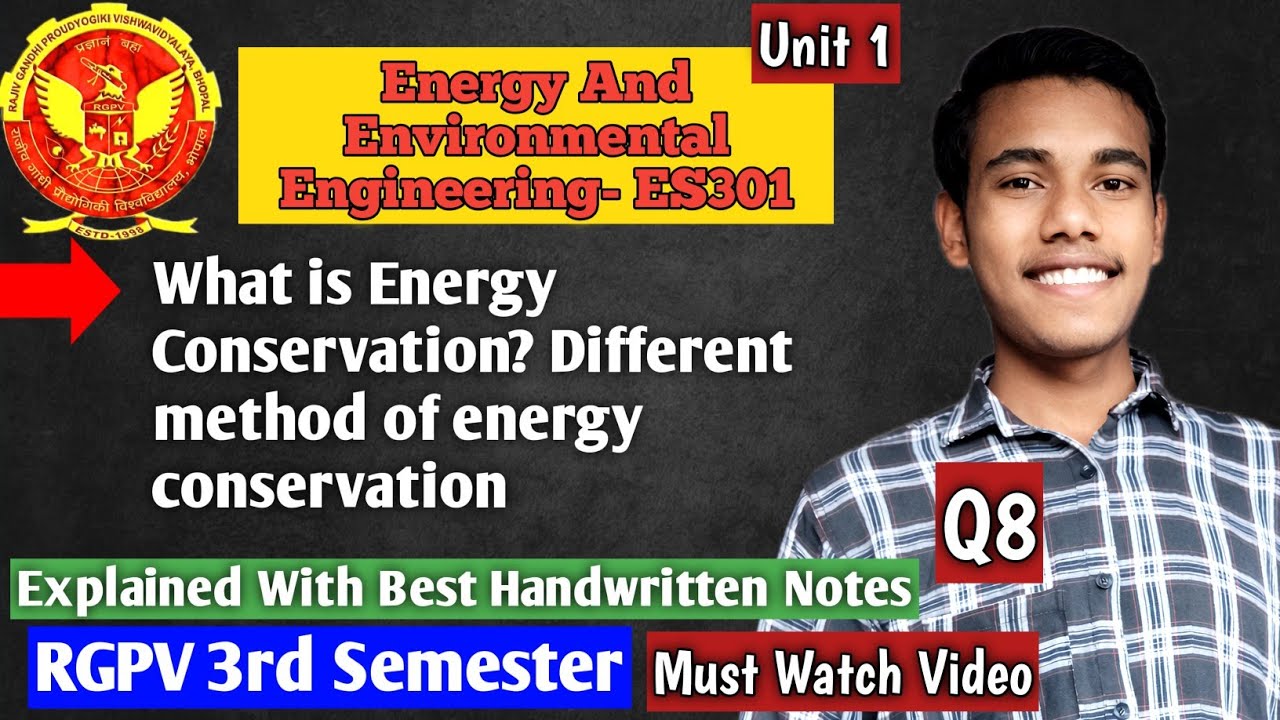 Energy Conservation |  Different Methods of Energy Conservation | Energy Engineering RGPV ES301