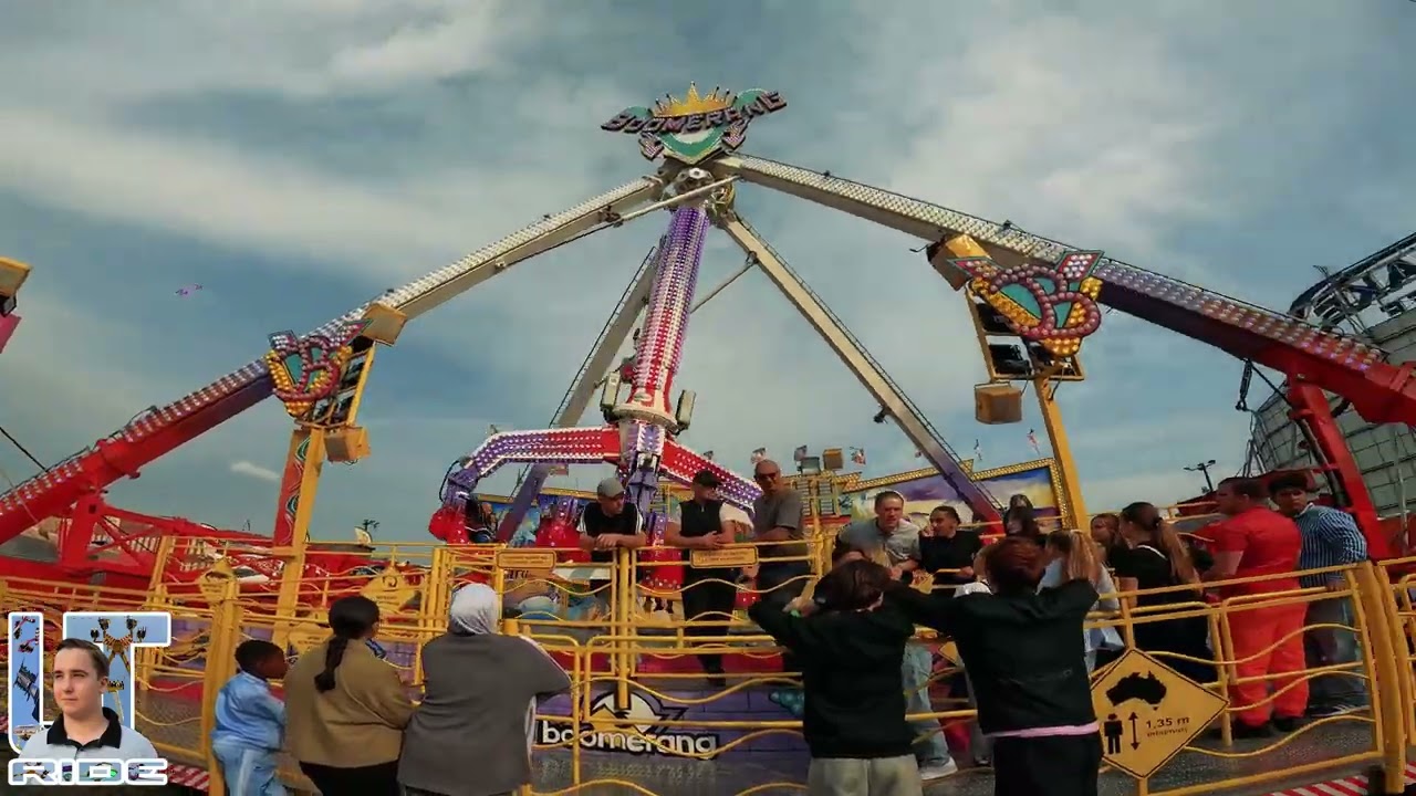 Manège BOOMERANG - Foire Saint Michel, Le Havre 2024 | Off ride #lehavre #manege #foire