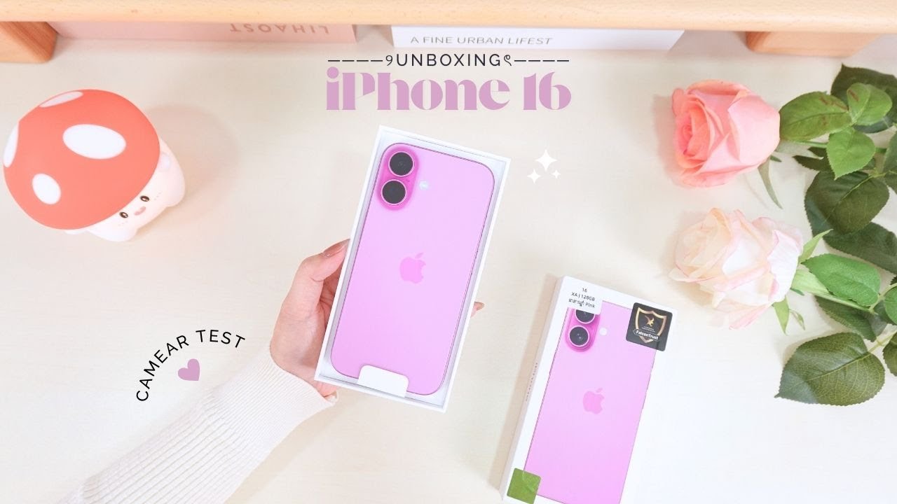 iPhone 16 Pink – Aesthetic Unboxing + VLOG Test