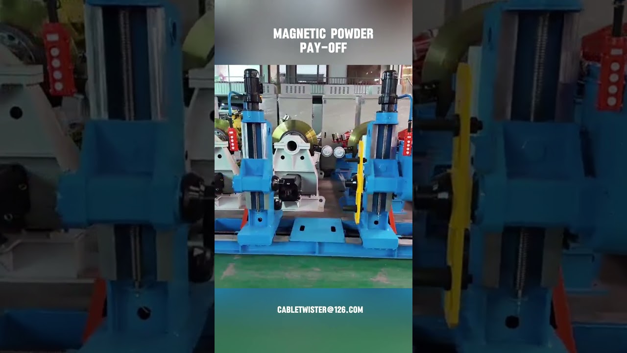 PN800-PN1600 Magnetic powder Pay-off Machine for Cable and Wire