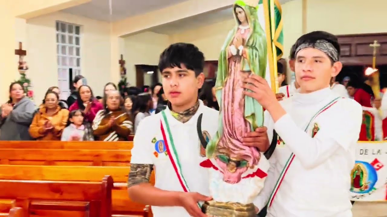Llegada de Antorchistas - Antorcha Guadalupana 2025 - San Antonio de Guadalupe, Chalchihuites, ZAC