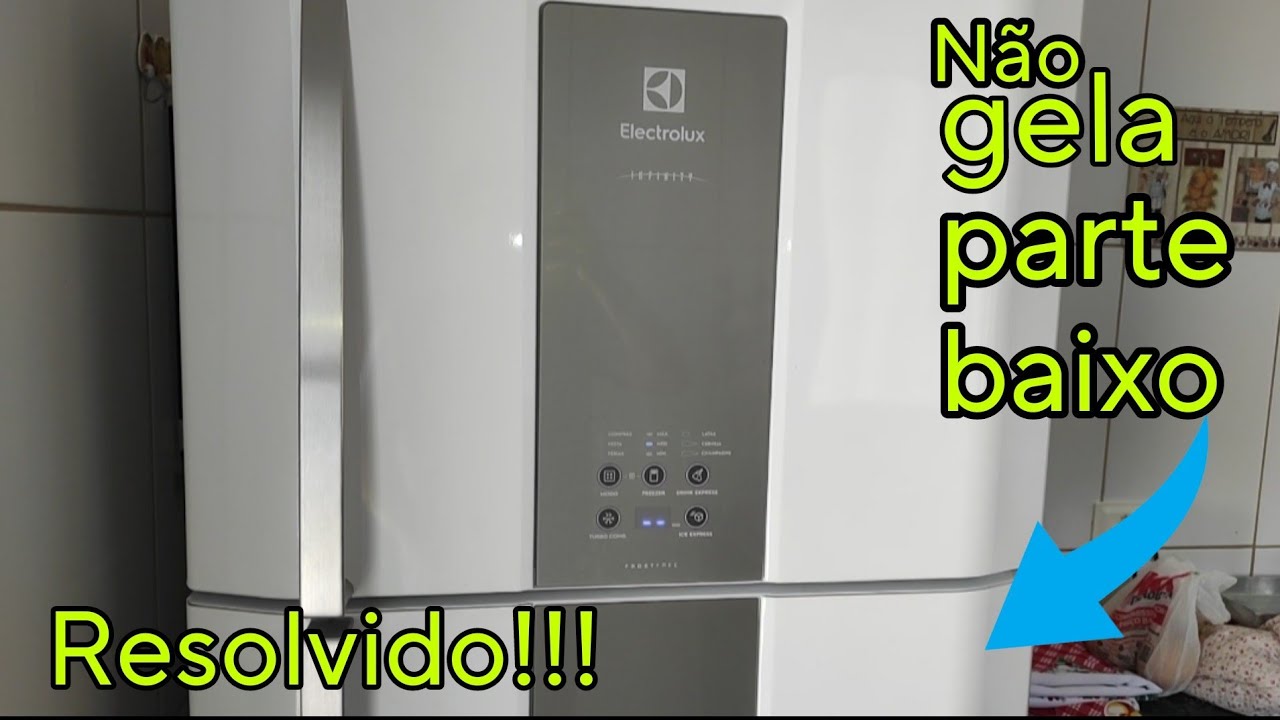 Geladeira Electrolux DF82 não gela na parte de baixo, veja como resolver