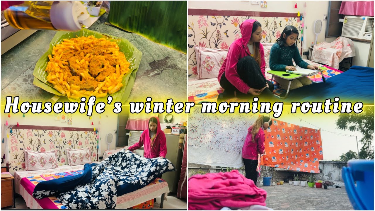Housewife’s daily responsibility in this winter ￼| fish recipes | cleaning cooking and organising 