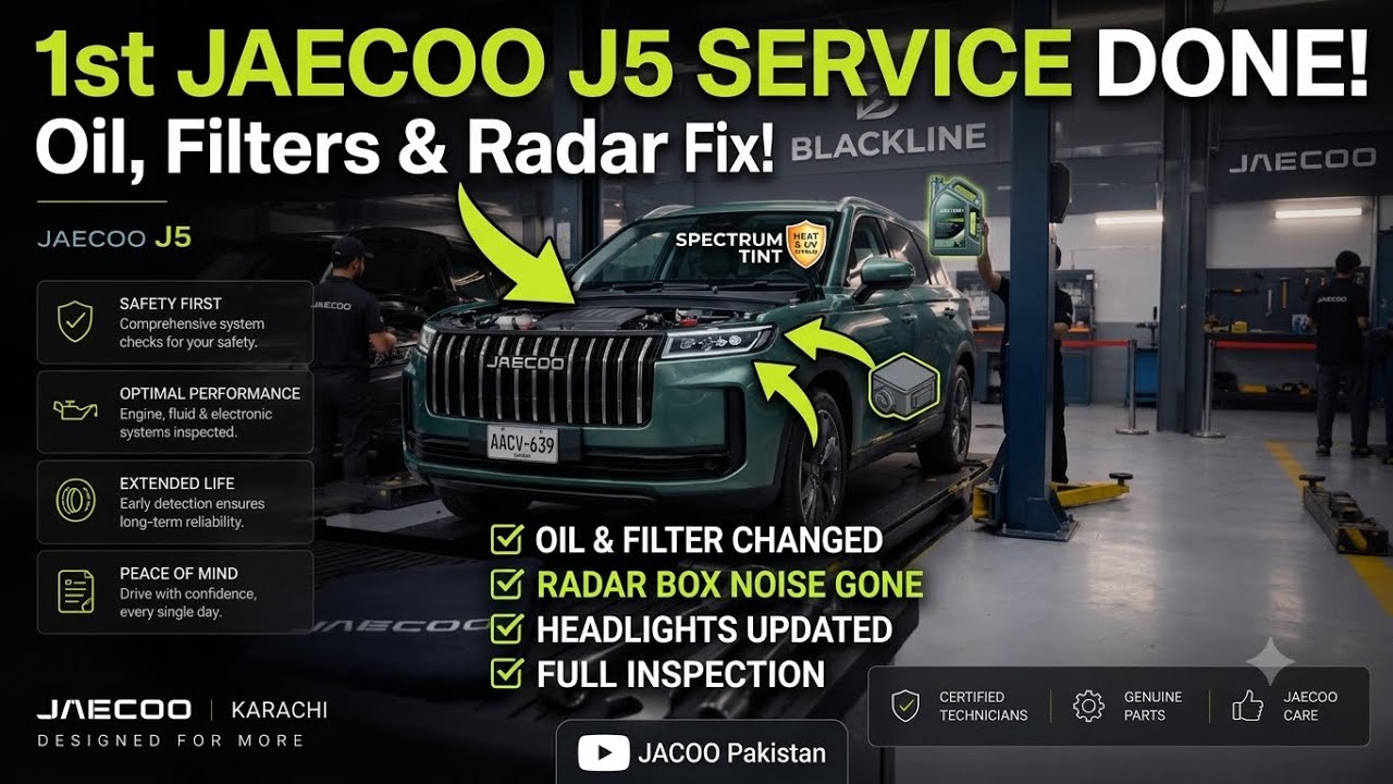 JAECOO J5 1st Maintenance Done! Essential Upgrades & Full Checkup