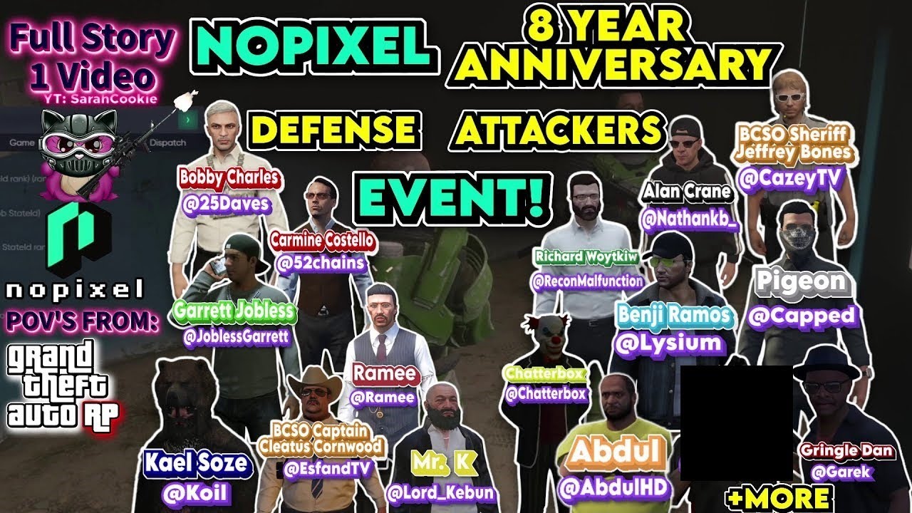 NoPixel's 8 year anniversary event | GTA RP NoPixel 4.0