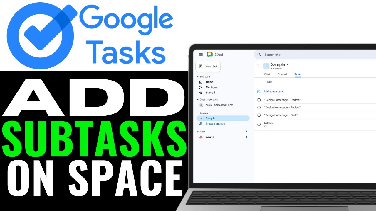 How to Add Subtasks in Google Tasks Google Spaces 2025 (EASY GUIDE)