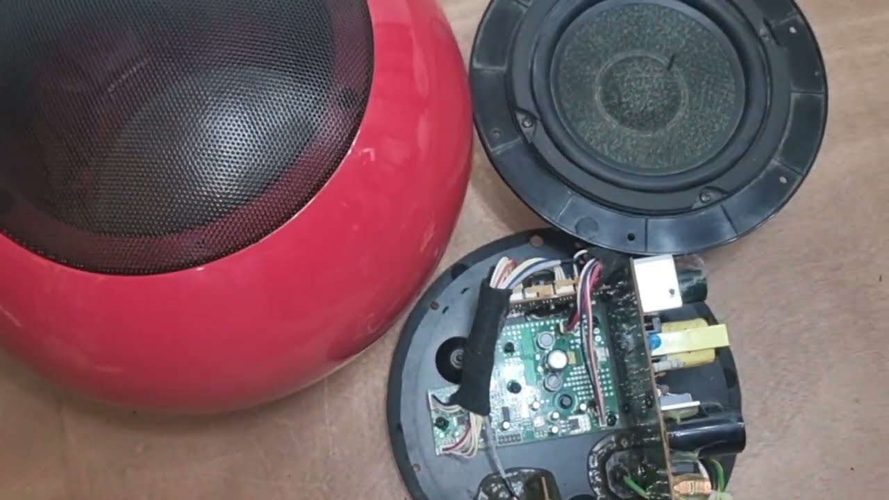SCANDYNA THE BALL ACTIVE SUBWOOFER    teardown..
