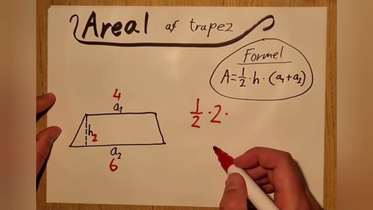 Areal af trapez - Matematik