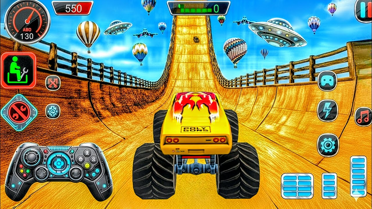 Monster Truck Mega Ramp Impossible Driver - Ultimate Car Stunts GT Racing - Android GamePlay 2025