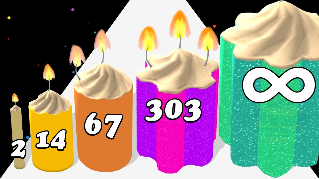 CANDLE SHOOTER 3D - Геймплей ASMR (Level Up Candle Run)