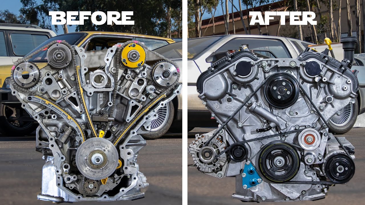 Kia Stinger V6 Engine Prep / Delorean Build Ep 8