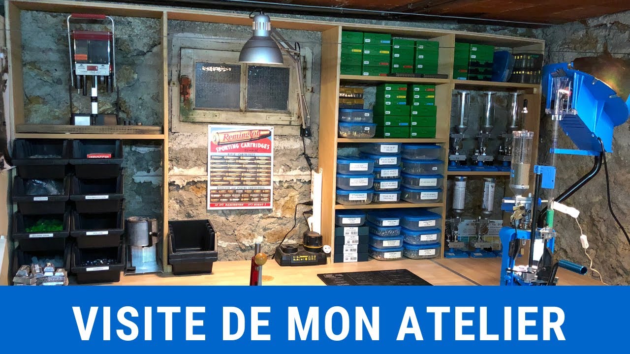 Visite de mon atelier de rechargement de cartouches