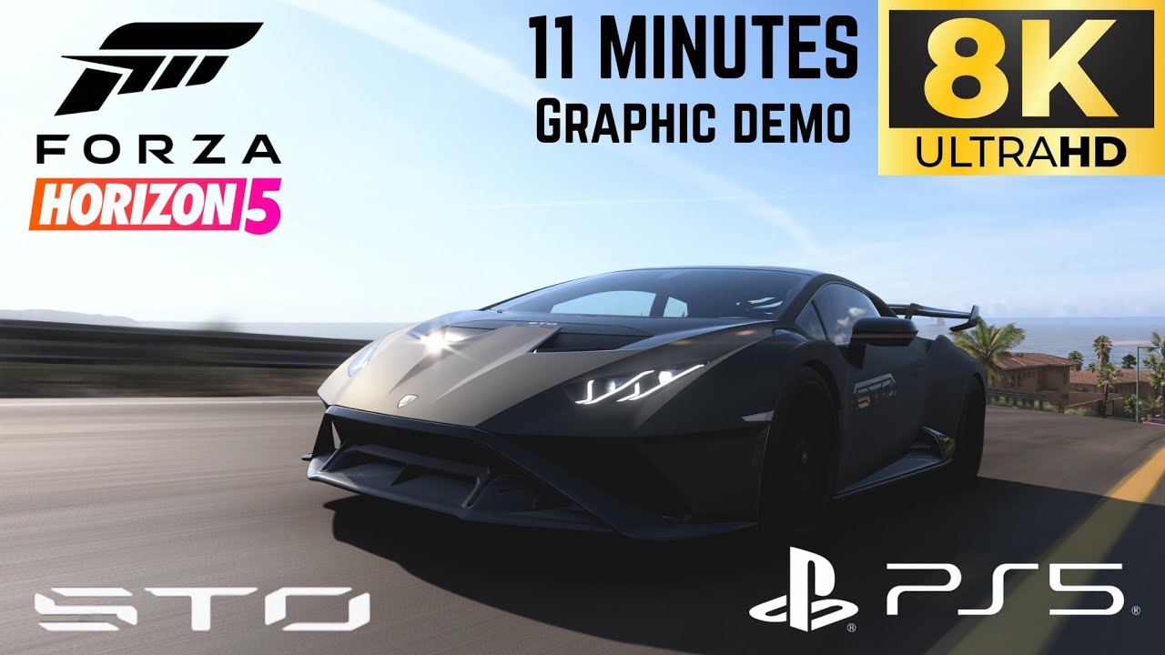 FH5 Huracan STO 8K Graphic Demo Gameplay PS5 No Commentary